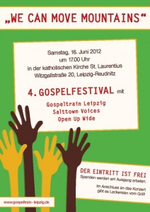 Plakat zum 4. Leipziger Gospelfestival