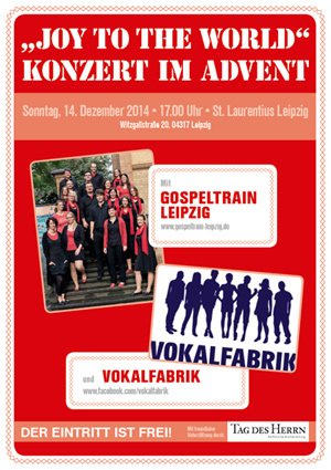 Plakat für das Adventskonzert